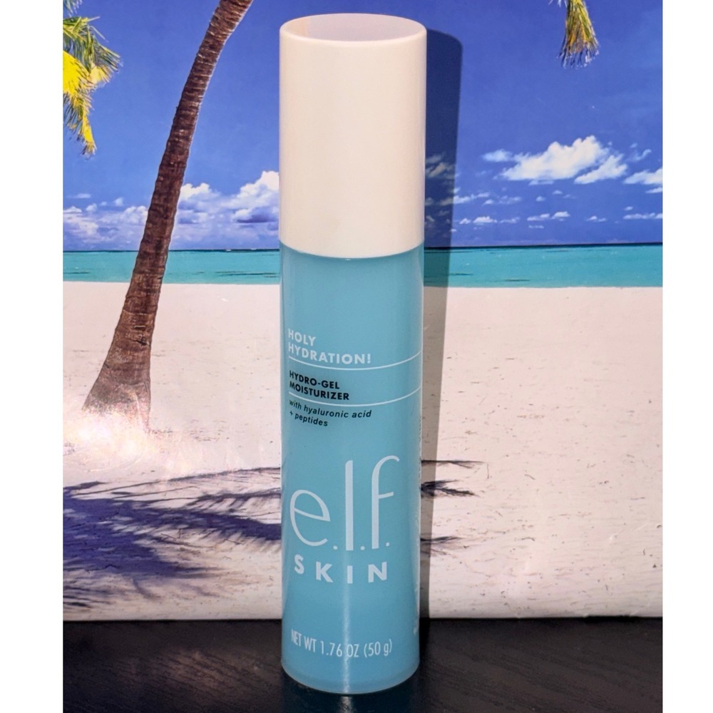 ELF Skin Holy Hydration Hydro-Gel Moisturizer Hyaluronic Acid Peptides 1.76oz
